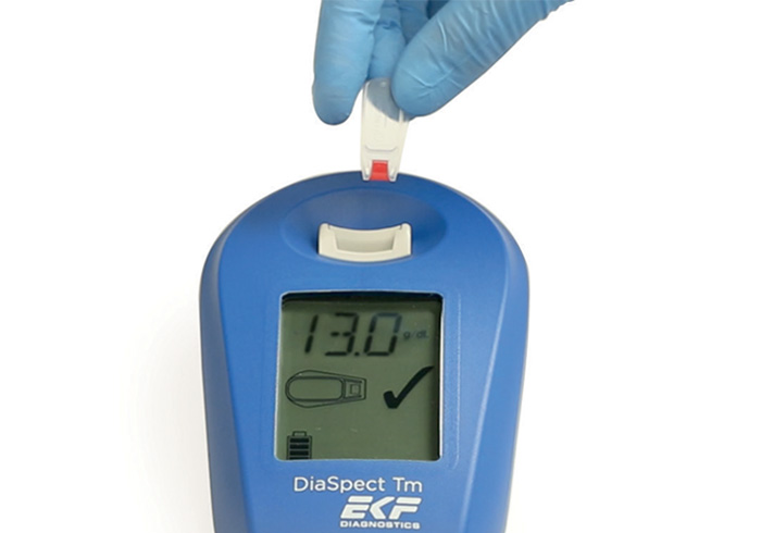 Diaspect hemoglobin analyzer step 3